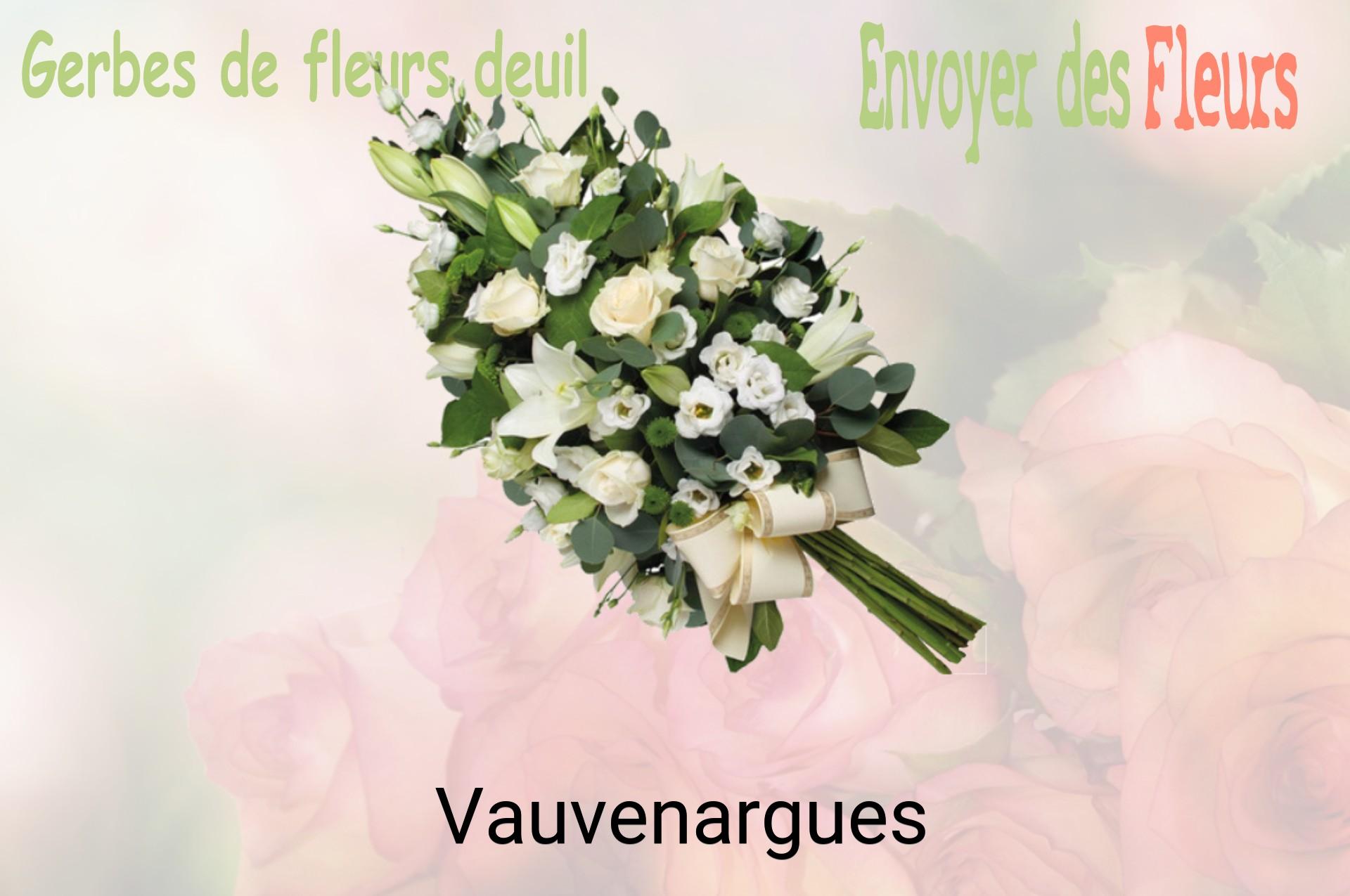 Gerbe de fleurs de deuil livrée à Vauvenargues